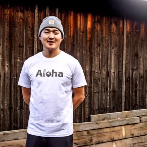 T-Shirt ALOHA men weiß