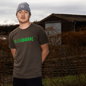 Bus-Boxx Logo Männer Premium T-Shirt Khaki