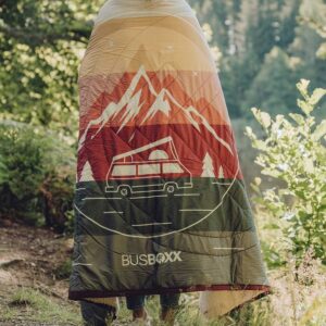 Camping Decke VOITED x BUSBOXX "Red Stripe"
